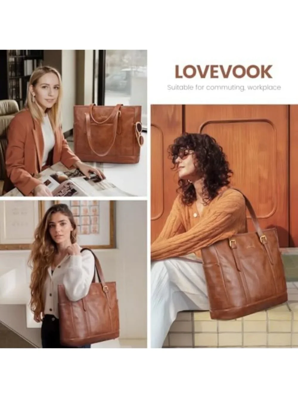 Stylish Laptop Tote Bag for Women | Versatile Work & Travel Briefcase, Office